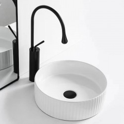 360*360*120mm Bathroom Round Above Counter Gloss White Ceramic Wash Basin 360*360*120mm Bathroom Round Above Counter Gloss White Ceramic Wash Basin