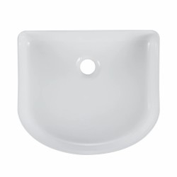 410*360*120mm Bathroom Fluted Arch Gloss White Above Counter Ceramic Wash Basin 410*360*120mm Bathroom Fluted Arch Gloss White Above Counter Ceramic Wash Basin
