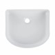 410*360*120mm Bathroom Fluted Arch Gloss White Above Counter Ceramic Wash Basin 410*360*120mm Bathroom Fluted Arch Gloss White Above Counter Ceramic Wash Basin