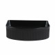 410*360*120mm Bathroom Fluted Arch Above Counter Matt Black Ceramic Wash Basin 410*360*120mm Bathroom Fluted Arch Above Counter Matt Black Ceramic Wash Basin