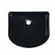 410*360*120mm Bathroom Fluted Arch Above Counter Matt Black Ceramic Wash Basin 410*360*120mm Bathroom Fluted Arch Above Counter Matt Black Ceramic Wash Basin