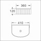 410*360*120mm Bathroom Fluted Arch Above Counter Matt Black Ceramic Wash Basin 410*360*120mm Bathroom Fluted Arch Above Counter Matt Black Ceramic Wash Basin