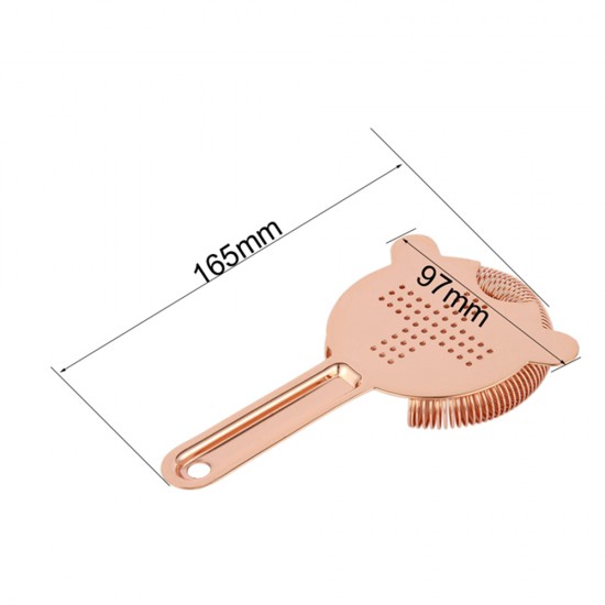 Copper Cocktail Shaker Set Maker Mixer Martini Spirits Bar Strainer Bartender Kit 10pcs