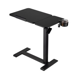 Mobile Sofa Side End Table C-shaped Movable Bedside Laptop Computer Desk with Wheels And Cup Holder Multifunctional Gas Spring Height Adjustable Office Table Mobile Sofa Side End Table C-shaped Movable Bedside Laptop Computer Desk with Wheels And Cup Holder Multifunctional Gas Spring Height Adjustable Office Table