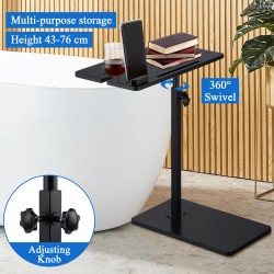 Side End C Table Sofa Bed Stand Spa Rack Caddy Bathtub Tray Wine Glass Holder