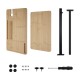 Bathtub Side Table Height-Adjustable 43–76 cm C-Shaped Bamboo Tray 360° Rotatable Bathtub Side Table Height-Adjustable 43–76 cm C-Shaped Bamboo Tray 360° Rotatable