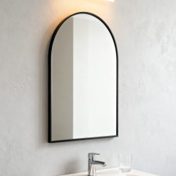 900x500x20mm Black Aluminum Framed Half Circle Mirror Decorative Wall Mirror Arch Mirror 900x500x20mm Black Aluminum Framed Half Circle Mirror Decorative Wall Mirror Arch Mirror