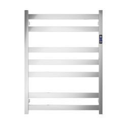 Square 7Bars 800Hx600Wx120D mm Heated Towel Rack With Timer Chrome Square 7Bars 800Hx600Wx120D mm Heated Towel Rack With Timer Chrome