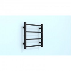 4 Bars 500Hx420Wx120D mm Matte Black Square Heated Towel Rail 4 Bars 500Hx420Wx120D mm Matte Black Square Heated Towel Rail