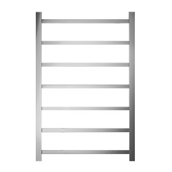 750Hx500Wx120D mm Square Brushed Nickel Heated Towel Rail 7 Bars 750Hx500Wx120D mm Square Brushed Nickel Heated Towel Rail 7 Bars
