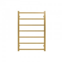 750Hx500Wx120D mm Square Brushed Yellow Gold Heated Towel Rail 7 Bars 750Hx500Wx120D mm Square Brushed Yellow Gold Heated Towel Rail 7 Bars