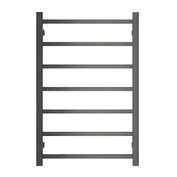 750Hx500Wx120D mm Square Gunmetal Grey Heated Towel Rail 7 Bars 750Hx500Wx120D mm Square Gunmetal Grey Heated Towel Rail 7 Bars
