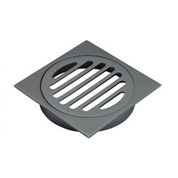 110mm Gunmetal Grey Smart Tile Insert Square Floor Waste 100mm Outlet 110mm Gunmetal Grey Smart Tile Insert Square Floor Waste 100mm Outlet