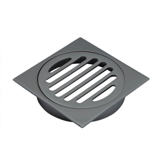 110mm Gunmetal Grey Smart Tile Insert Square Floor Waste 100mm Outlet 110mm Gunmetal Grey Smart Tile Insert Square Floor Waste 100mm Outlet