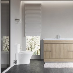 DNF 1200X460X830MM PLYWOOD FLOOR STANDING VANITY - LIGHT OAK WITH SINGLE CERAMIC TOP DNF 1200X460X830MM PLYWOOD FLOOR STANDING VANITY - LIGHT OAK WITH SINGLE CERAMIC TOP