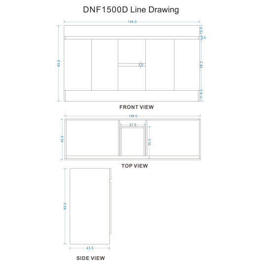 DNF 1500X460X830MM PLYWOOD FLOOR STANDING VANITY - LIGHT OAK WITH DOUBLE CERAMIC TOP DNF 1500X460X830MM PLYWOOD FLOOR STANDING VANITY - LIGHT OAK WITH DOUBLE CERAMIC TOP