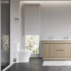 DNF 1500X460X830MM PLYWOOD FLOOR STANDING VANITY - LIGHT OAK WITH DOUBLE CERAMIC TOP DNF 1500X460X830MM PLYWOOD FLOOR STANDING VANITY - LIGHT OAK WITH DOUBLE CERAMIC TOP