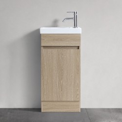 DNF 400X220X780MM Plywood Floor Standing Vanity - Light Oak With Ceramic Top DNF 400X220X780MM Plywood Floor Standing Vanity - Light Oak With Ceramic Top