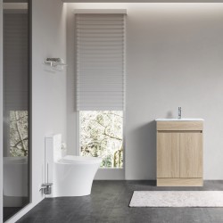 DNF SLIM 600X360X830MM PLYWOOD FLOOR STANDING VANITY - LIGHT OAK WITH CERAMIC TOP DNF SLIM 600X360X830MM PLYWOOD FLOOR STANDING VANITY - LIGHT OAK WITH CERAMIC TOP