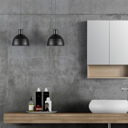 600x140x800mm Plywood 2-Door Light Oak Mirror Cabinet  600x140x800mm Plywood 2-Door Light Oak Mirror Cabinet