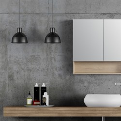 900x140x800mm Plywood 2-Door Light Oak Mirror Cabinet  900x140x800mm Plywood 2-Door Light Oak Mirror Cabinet