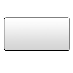 1200x800x20mm Black Aluminum Framed Rectangle Bathroom Wall Mirror