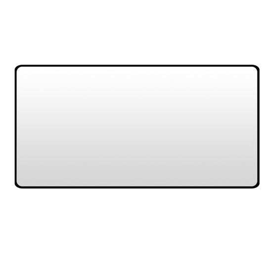 1200x800x20mm Black Aluminum Framed Rectangle Bathroom Wall Mirror