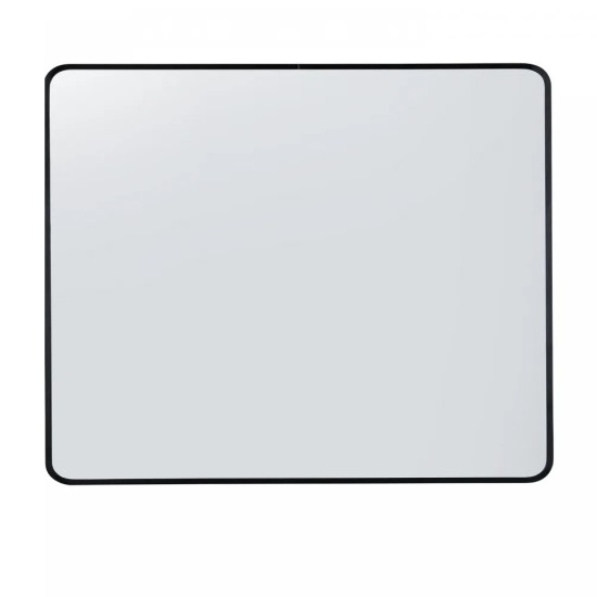 900x750x20mm Black Aluminum Framed Rectangle Bathroom Wall Mirror