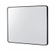 900x750x20mm Black Aluminum Framed Rectangle Bathroom Wall Mirror