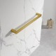 DN Horizontal Heated Towel Rail 600mm Round Brushed Yellow Gold DN Horizontal Heated Towel Rail 600mm Round Brushed Yellow Gold