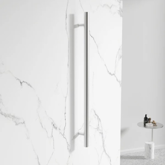 DN Vertical Heated Towel Rail 1000mm Round Chrome