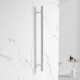 DN Vertical Heated Towel Rail 1000mm Round Chrome
