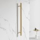 DN Vertical Heated Towel Rail 1000mm Round Brushed Yellow Gold DN Vertical Heated Towel Rail 1000mm Round Brushed Yellow Gold
