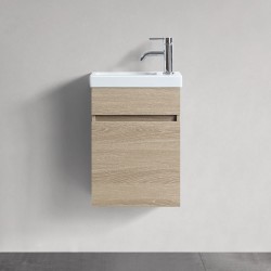 DNW 400X220X530MM Plywood Wall Hung Vanity - Light Oak With Ceramic Top DNW 400X220X530MM Plywood Wall Hung Vanity - Light Oak With Ceramic Top