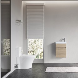 DNW 400X220X530MM Plywood Wall Hung Vanity - Light Oak With Ceramic Top DNW 400X220X530MM Plywood Wall Hung Vanity - Light Oak With Ceramic Top