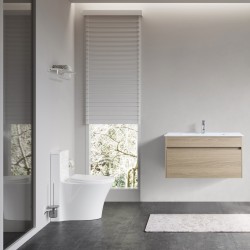 DNW 900X460X480MM Plywood Wall Hung Vanity - Light Oak With Ceramic Top DNW 900X460X480MM Plywood Wall Hung Vanity - Light Oak With Ceramic Top
