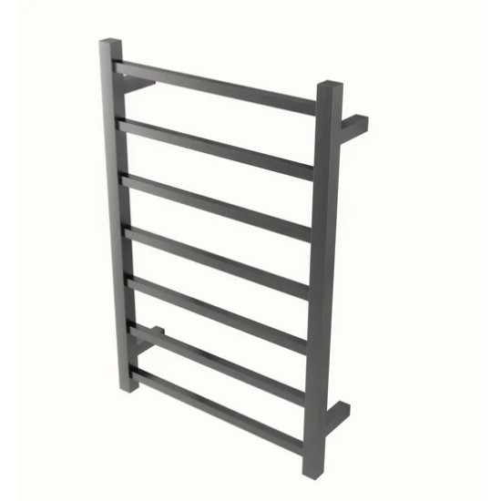 750Hx500Wx120D Gunmetal Grey Electric Heated Towel Rack 7 Bars 750Hx500Wx120D Gunmetal Grey Electric Heated Towel Rack 7 Bars