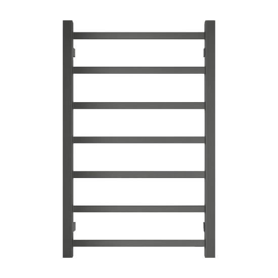 750Hx500Wx120D Gunmetal Grey Electric Heated Towel Rack 7 Bars 750Hx500Wx120D Gunmetal Grey Electric Heated Towel Rack 7 Bars
