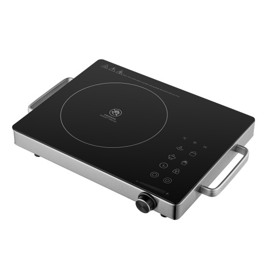 Portable Infrared Ceramic Cooktop 2800W Countertop Burner with Dual Heating Rings No EM Radiation Portable Infrared Ceramic Cooktop 2800W Countertop Burner with Dual Heating Rings No EM Radiation