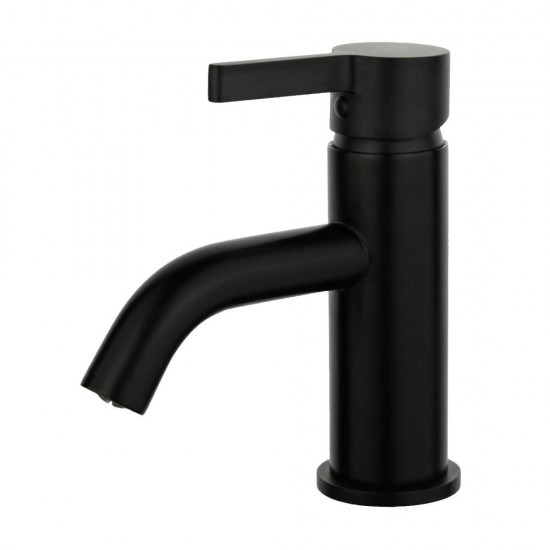 Englefield Studio Pin Gooseneck Basin Mixer Matte Black