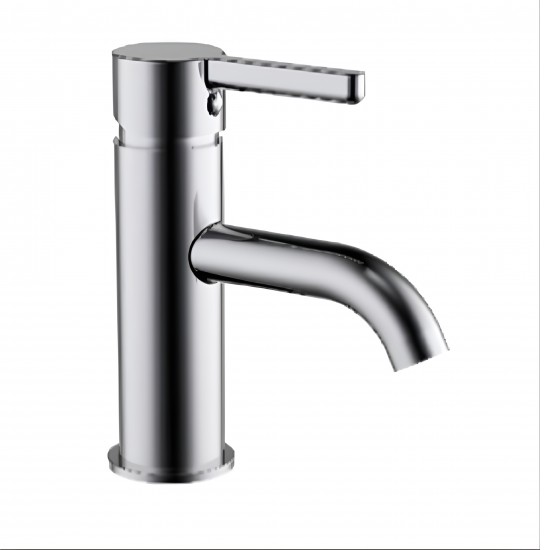 Englefield Studio Pin Gooseneck Basin Mixer Polished chrome