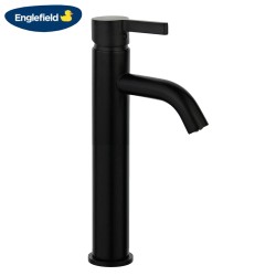 Englefield Studio Pin Gooseneck Basin Tall Mixer Matte Black Englefield Studio Pin Gooseneck Basin Tall Mixer Matte Black