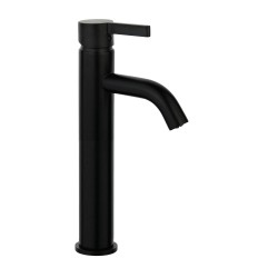 Englefield Studio Pin Gooseneck Basin Tall Mixer Matte Black Englefield Studio Pin Gooseneck Basin Tall Mixer Matte Black