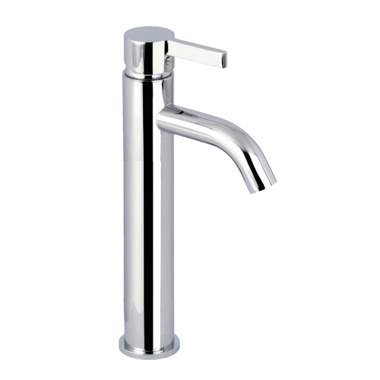 Englefield Studio Pin Gooseneck Basin Tall Mixer Polished chrome