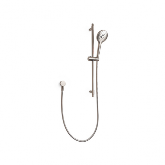 Englefield Studio Pin Brushed Nickel Slide Shower with Single Function Hand Shower