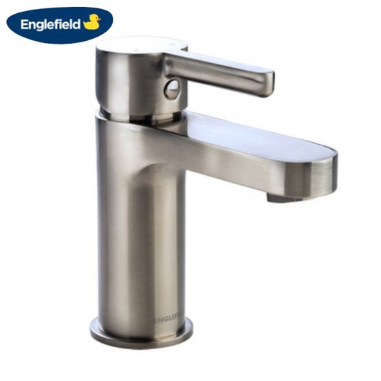 Englefield Studio Pin Basin Mixer Brushed Nickel