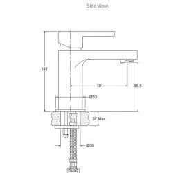 Englefield Studio Pin Basin Mixer Polished chrome Englefield Studio Pin Basin Mixer Polished chrome