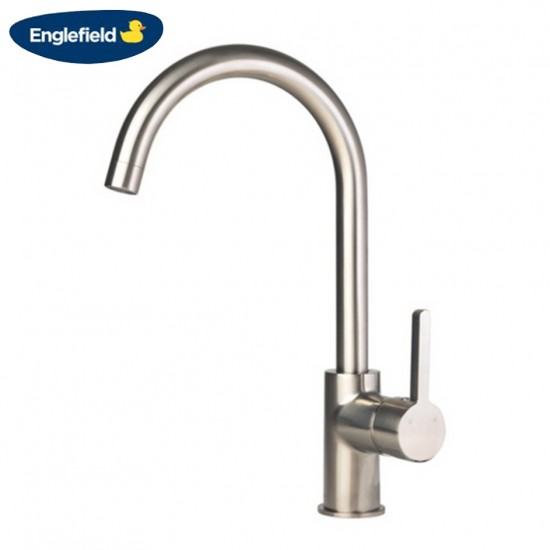 Englefield Pin Lever Studio Kitchen Mixer Polished Brushed Nickel