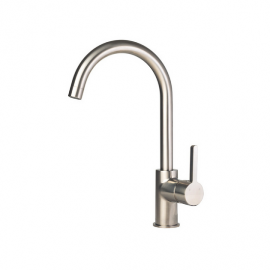 Englefield Pin Lever Studio Kitchen Mixer Polished Brushed Nickel