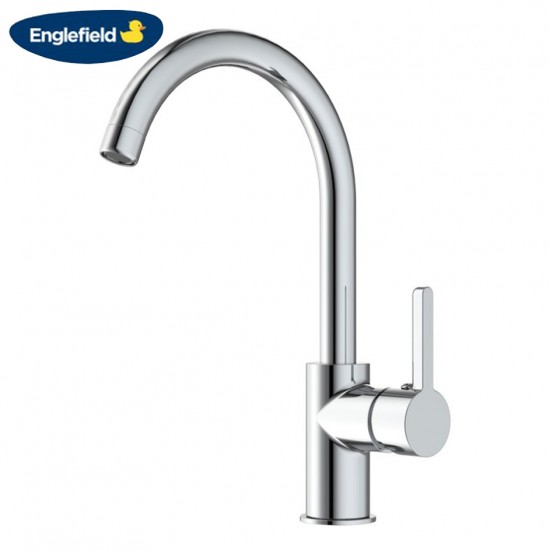 Englefield Pin Lever Studio Kitchen Mixer Polished Chrome